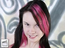 Teen babe Zophia cummed on big tits