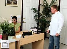 Big titted Shy Love taking a fat cock in her ass at the doctors office