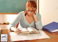 Slutty Teacher Morgan Reigns fucks student for the fuck off it